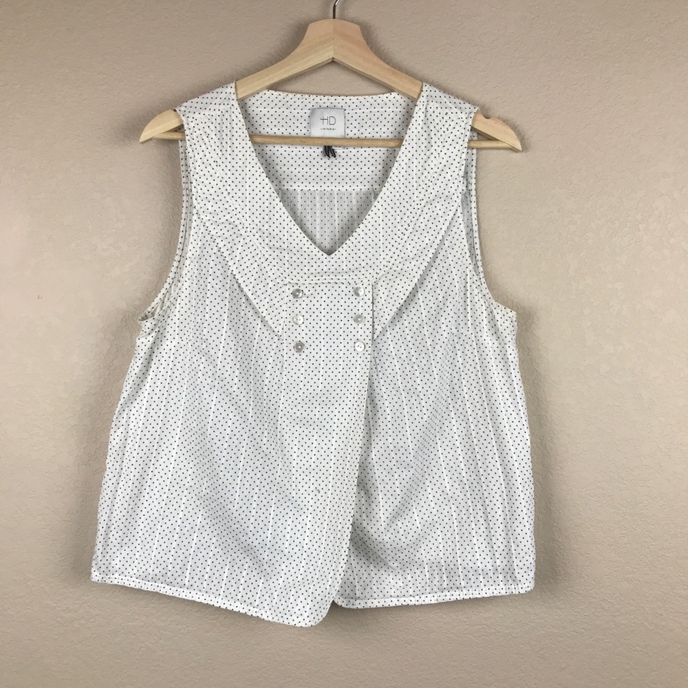 Anthopologie HD in Paris Polka Dot Cotton Top